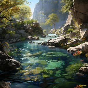 Relaxing River for Pets: Gentle Water Echoes - Relaxing Muse