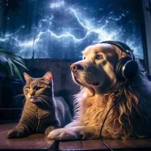 Thunder Serenity: Pets Relaxation Echoes - Sunday Chillout Songs