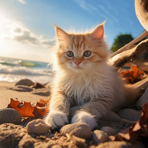 Melodías Oceánicas Para La Meditación Felina: Música Y Olas - Naturaleza Ruido