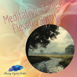 Meditative Tones Elevate Spirit - Floating Crystal Feather