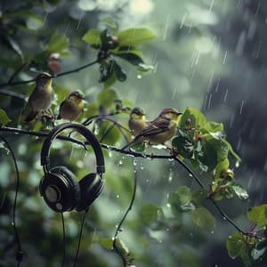 Binaural Birds at Dawn: Rain and Nature's Melody - 92 88 Hz - Miracle Waves