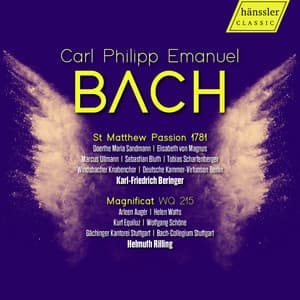 St Matthew Passion 1781 & Magnificat WQ 215 - Carl Philipp Emanuel Bach