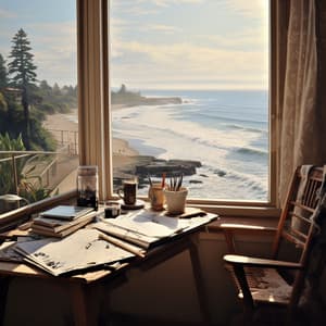 Música De La Costa De Aprendizaje: Melodías De Estudio Oceánico - Costas tranquilas