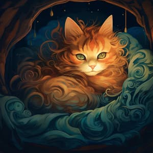Feline Coastal Serenity: Melodic Ocean Celebration - Breastfeeding Music