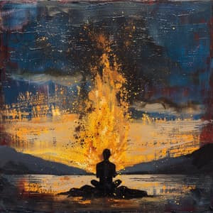 Armonía De Yoga De Fuego: Sonidos Cálidos Para La Tranquilidad - Sinfonía de fuego binaural del yoga