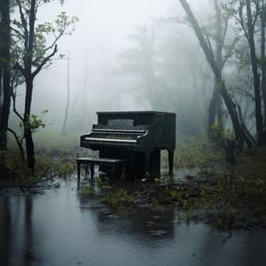 Meditación De Trabajo Lluvioso Con Piano Tranquilo - Lluvia relajarse