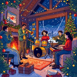 Midnight Snowfall and Holiday Jazz - The Christmas Jazz Giants