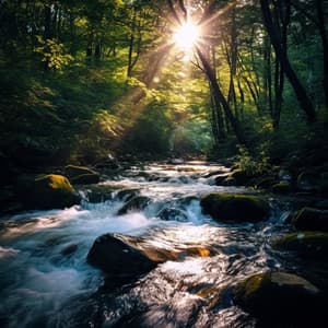 Meditation Stream: Flowing Water Acoustics - HEALING WORLD