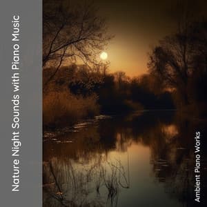Nature Night Sounds with Piano Music - Ambient Piano Works