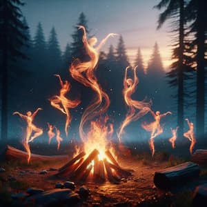 Flame's Caress: Nature's Fiery Ballet - Soft Music Playlisted