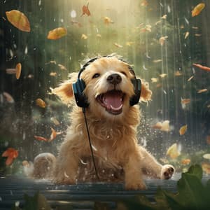 Rain Walks: Dog Soothing Echoes - Dog Relaxation Music