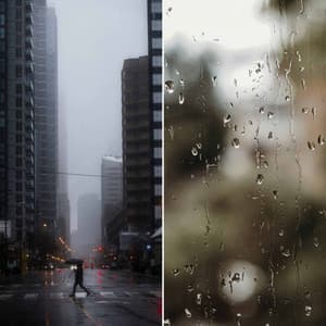 Music for Cozy Thunderstorms - Big Band Ballad with Guitar - Lunch Time Music