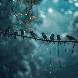 Nature Rain Lullaby: Binaural Birds Soothing Sleep - 92 96 Hz - Flows of Sleep