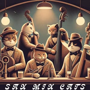Sax Mix Cats: Midnight Serenades in the Cool Cat Jazz Lounge - Jazz Instrumental Music Academy