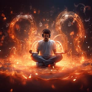 Meditative Fire: Calm Flame Resonance - Stress Relief Helper