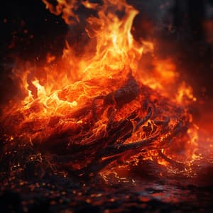 Warmth of Study: Fire's Soothing Tunes - Focus Noise