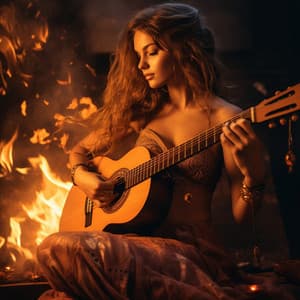 Harmonic Flames: Music and Firelight Serenity - Myrs