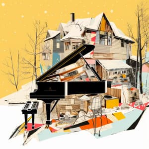 Snowfall Serenades: Jazz Piano Bliss - Dinner Party Music