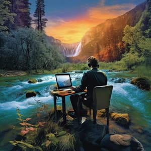 Work Symphony by the Stream: Music by the Water - Calm Water Sounds