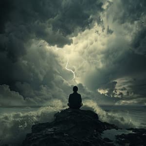 Truenos Para Meditación: Soledad Armoniosa - Latidos Binaurales Entretenimiento de Ondas Cerebrales