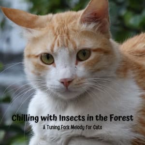 Chilling with Insects in the Forest: A Tuning Fork Melody for Cats - Cricket Sounds & Nature Sounds Collabo & Zen Master