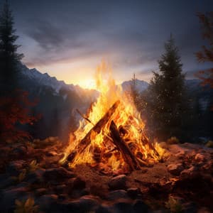 Fire Meditation Calm: Tranquil Hearth Tones - Zen Meditation Garden