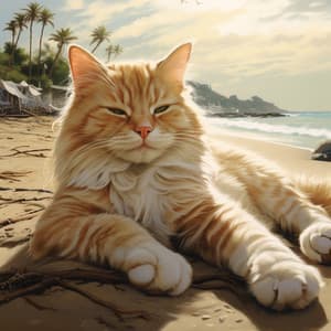 Tranquilidad Felina: Serenatas De Un Océano Feliz - Paisajes sonoros épicos