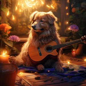 Dog's Rhapsody in Flames: Music in the Firelight - Happy Instrumental Music