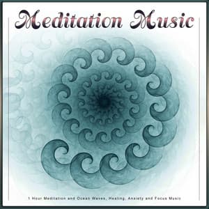 Meditation Music: 1 Hour Meditation and Ocean Waves, Healing, Anxiety and Focus Music - 1 Hour Meditation