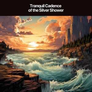 Tranquil Cadence of the Silver Shower - Soothing Waterfalls