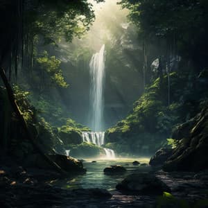 Waterfall Serenity: Chirping Birds in Nature's Embrace - Sounds River