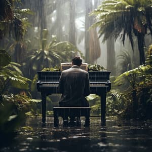 Escapada De Masaje Con Teclas De Piano Lluvioso - Cubiertas antipolvo para piano