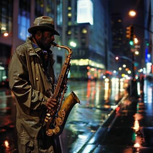 Paisajes Nocturnos De La Ciudad: Ecos De La Música Jazz - Noche de Jazz Chill