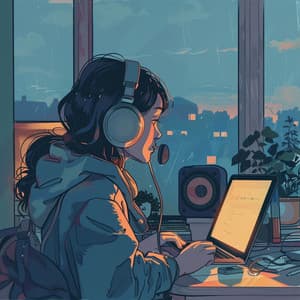 Lofi Focus Echoes: Study Session Melodies - Relaxing Study Music Retro