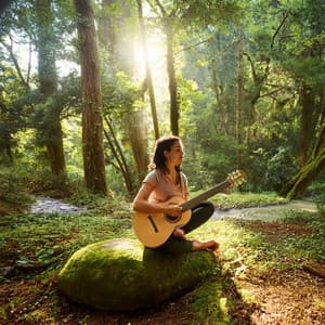 Guitar Music for Meditation Beneath Clear Skies and Open Stillness - Guitar Music Vintage