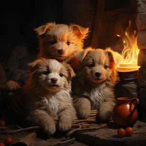 Himno De Canciones De Cuna Para Mascotas Sobre El Resplandor De Las Brasas: Música En El Fuego - Grabaciones de campo de la naturaleza