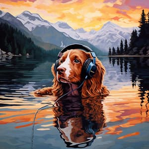 Waterfall Doggy Play: Streamside Canine Joy Melody - Vibrations of Nature