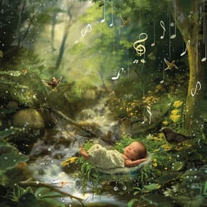 Nature’s Cradle for Baby Sleep: Binaural Birds and Creek Songs - 80 88 Hz - Sleep Music Lullabies for Deep Sleep