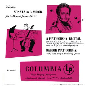 Piatigorsky Plays Chopin, Schubert, Schumann & Fauré - Gregor Piatigorsky