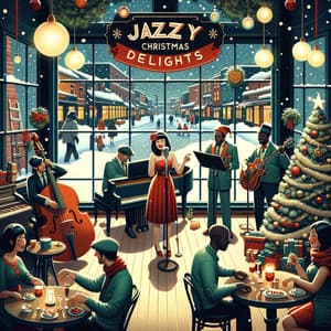 Jazzy Christmas Delights - Relaxing Instrumental Jazz Cafe