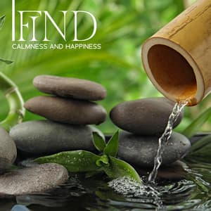 Find Calmness and Happiness: Relaxing Bamboo Fountain Soundscape - Nature Music Sanctuary