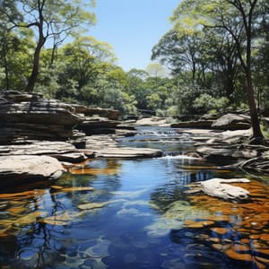 La Corriente Que Fluye: Ritmos Relajantes Junto Al Arroyo - Sonidos de la naturaleza desconectados