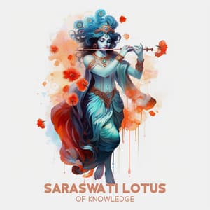 Saraswati Lotus of Knowledge: Ancient Sounds of Bansuri, Santur, and Drum, Divine Music for Concentration and Focus, Gain Knowledge & Wisdom - Sarah Samadhi