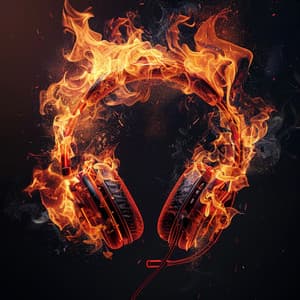 Bonfire Beats: Rhythmic Fire Night Music - circular cermony