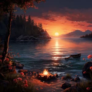 Focused Aquatic Harmonies: Water's Serene Melodies - Luna Waterfall