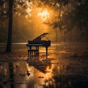 Enfoque Del Piano Lluvioso En La Claridad Interior - Las gotas mágicas