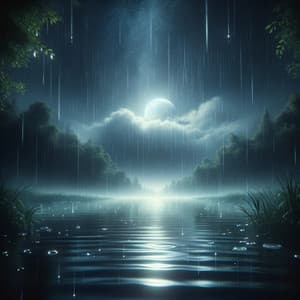 Slumber in the Rain: Binaural Sleep Symphony - Solfeggio Frequencies for Meditation