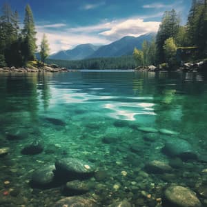 Melodías De Concentración Junto Al Lago: Música Enfocada En El Tranquilo Lago - Ambiente de selva tropical