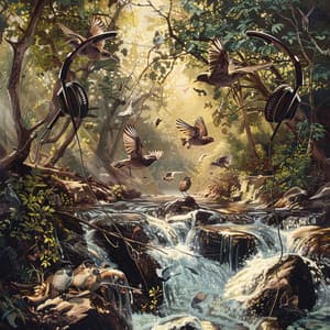 Birds in Binaural Harmony: Creek and Nature’s Overture - 92 88 Hz - Brainwave Samples