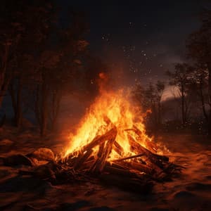 Embers of Sleep: Soft Fire Ambient Music - Pherusa